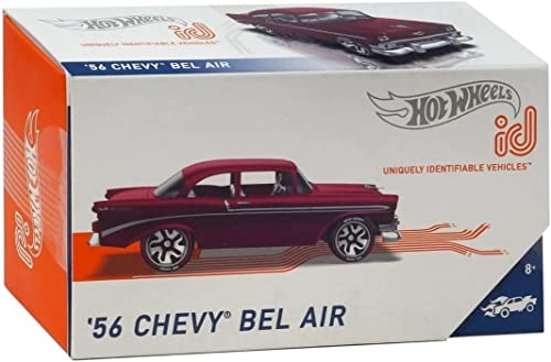 Hot Wheels id Vehículo Escala 1:64 Red 56 Chevy Bel Air miniatura 1