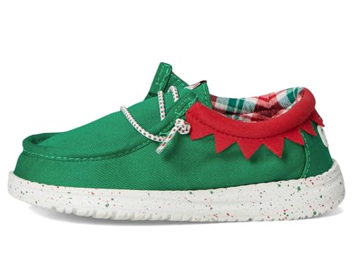 HEYDUDE Men's Wally Holiday Elf (Toddler) Loafer4