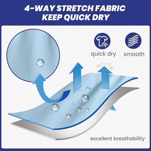 maamgic Mens 7" Stretch Swim Trunks Quick Dry Mesh Lining Swimwear Bathing Suits3