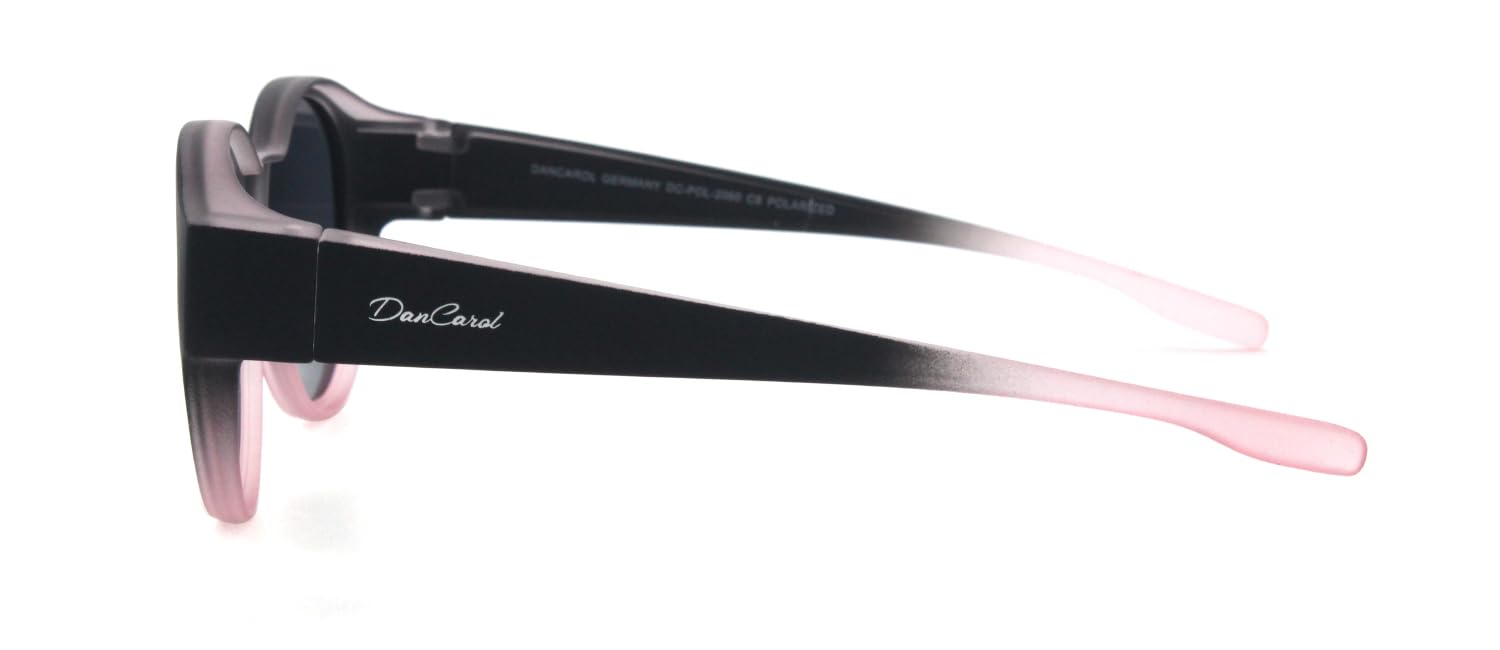 DanCarol DC-POL-2060-C8-Pink - Die Überbrille, ideal für Brillenträger mit Polariziert Gläser