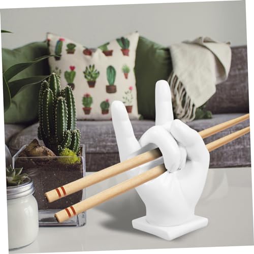 Soporte para baquetas de batería Abaodam blanco miniatura 5