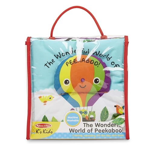 Melissa & Doug Soft Activity Baby Book - The Wonderful World of Peekaboo! Lift The Flap Busy Book for Toddlers, Sensory Toys for Babies and Toddlers - image 6