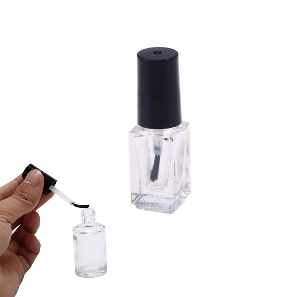 Amazon.co.jp: 5ml 詰め替え可能な空のマニキュアボトル容器 DIYネイル