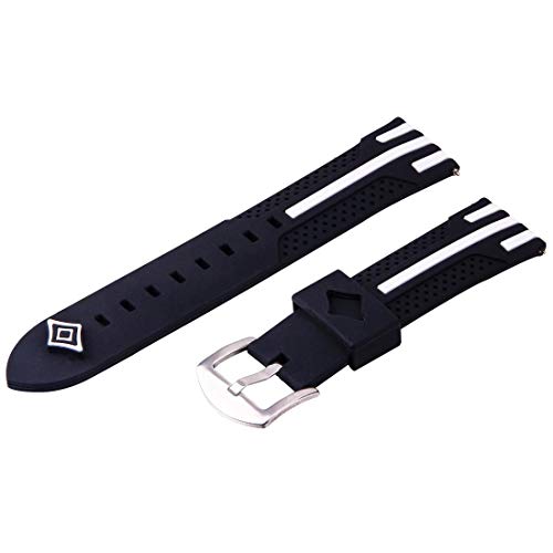 Preisvergleich Produktbild LIUDSBFQINGR Uhrbändern for Samsung S3 Simple Fashion Streifenmuster Uhrenarmband (Schwarz + Weiß) Smart-Wear (Farbe : Red)