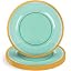 Green With Gold Rim