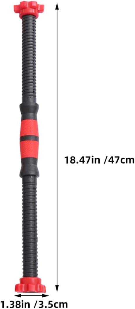 SOLUSTRE Dumbbell Handle Bars Set 47cm Threaded Barbell Handle with Nuts Foam Connector Fitness Accessory for Home Gym Strength Training
