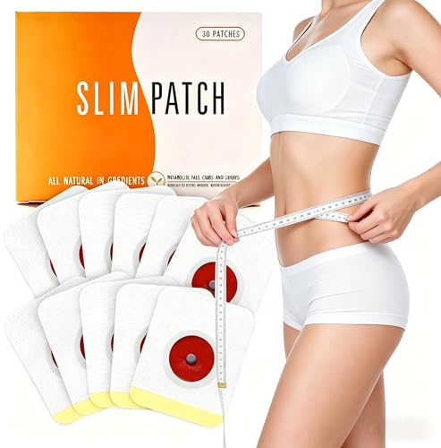 30 Piezas Corporales para Abdomen,Cintura y Piernas,Parches Adelgazantes Abdominales Naturales,Fácil Aplicación para Moldear Vientre y Abdomen,Slimming Patches para Mujer y Hombre