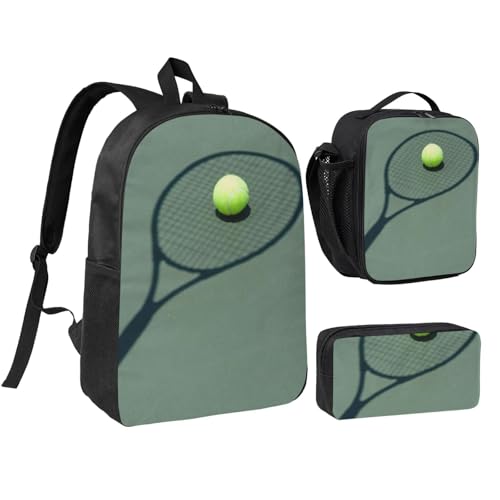 Sac à dos imprimé raquette de tennis pour l'école et le sport