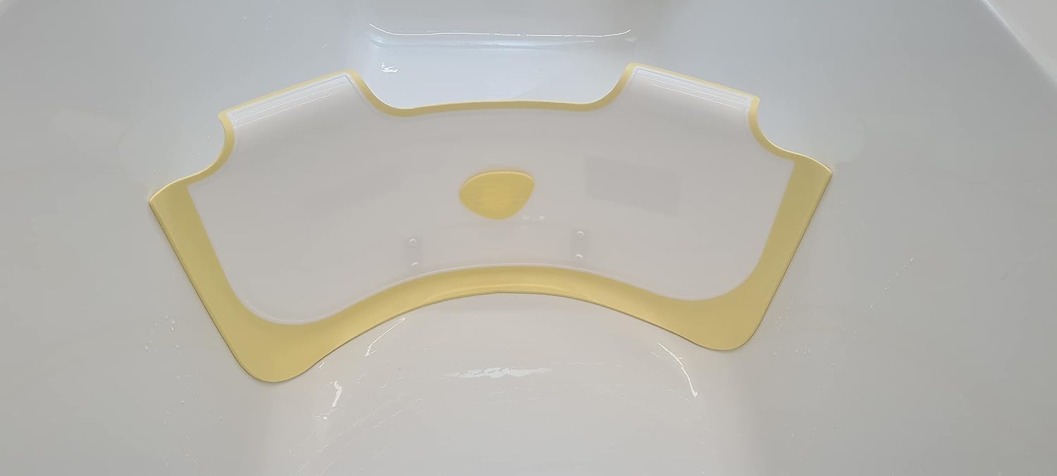 BabyDam Barrera de baño – No necesita baño para bebé! (Limón)