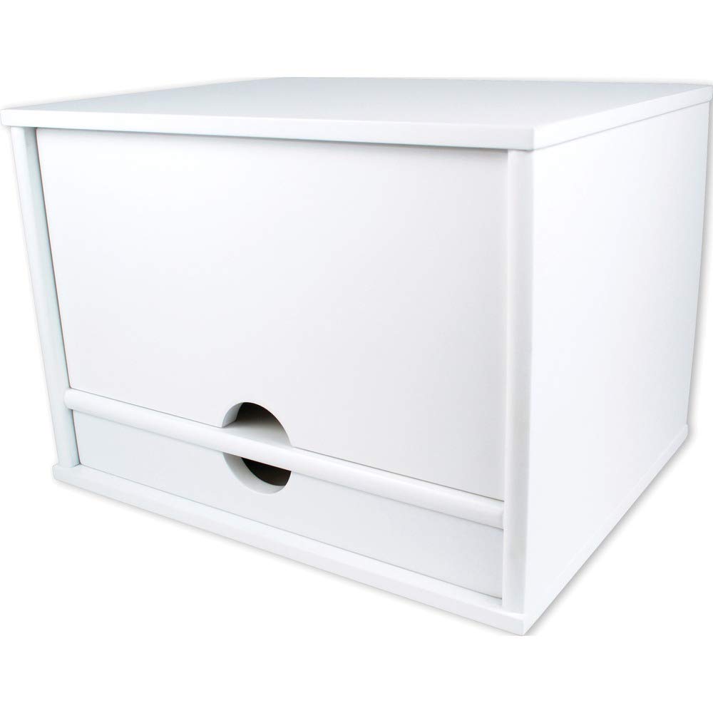 Victor Czysty biały organizer na biurko, 27,7 cm x 32,5 cm x 26,9 cm