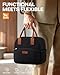 HOTOR Lunch Bag for Women & Men - Wear-Resistant Insulated Lunch Box with Large Capacity, Multi-Functional Cooler Bag for Office, Picnic, Black, 10L,10.60
