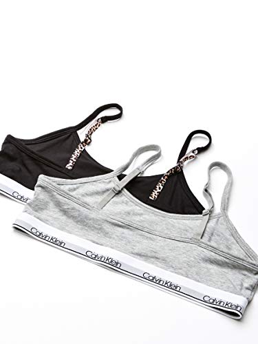Calvin Klein Girls' Cotton Training Bra Bralette with Adjustable Straps, 2 Pack2