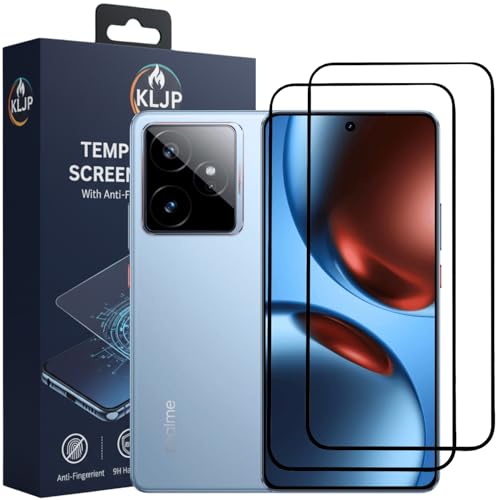 Image of Military-Grade Gorilla Tempered Glass For Realme GT 7 / GT 7T / GT 7 Dream Edition 5G With Installation Kit | Edge to Edge Coverage | Black (Pack Of 2)