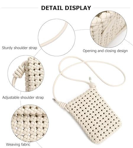Image of myfriday Mini Quilted Crossbody Purse, Chain Strap Summer Shoulder Bag | Metal ball chain adjuster, snap closure and lightweight phone pouch add cute summer carry for holidays and shopping