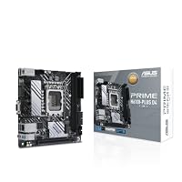 ASUS Prime H610I-PLUS D4-CSM Mainboard Sockel Intel LGA 1700 (Intel H610, Mini-ITX, DDR4 Speicher, PCIe 4.0, 2X M.2, 1Gb Ethernet, DisplayPort, HDMI), schwarz – Ansicht 1