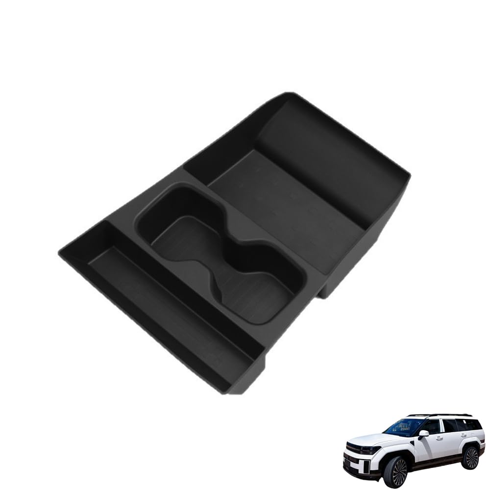 QQJHBAMYN Center Console Organiser Lower, for Hyundai Santa Fe 2024-2026