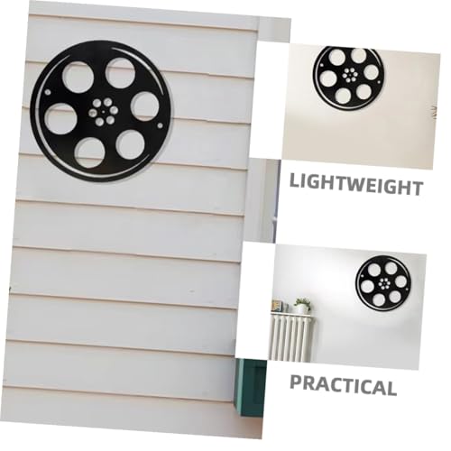Décoration murale vintage en fer noir style ciné rétro pour café