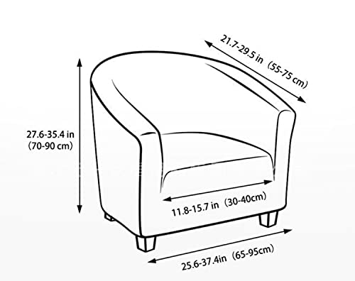 Funda extraíble lavable para sillón proteja su mueble blanco 3