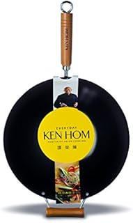 Ken Hom Everyday Range Non-Stick Wok, Carbon Steel, Black, 35 cm