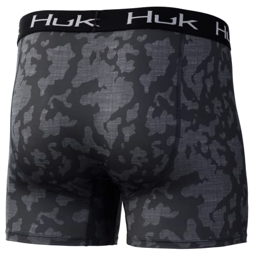 HUK Men's Elements Performance Brief | Dry Fit Boxers in Mossy Oak Camo2