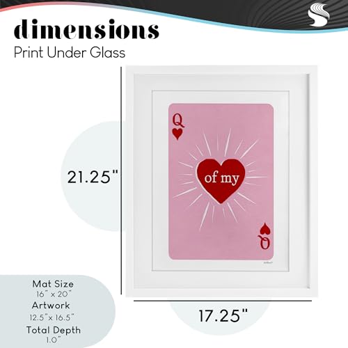 Affiche encadrée Queen Of My Heart Stupell pour décor de coiffeuse chic - 5
