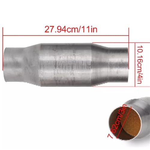 Convertidor catalítico universal de acero inoxidable con 400 celdas para tubo de escape deportivo 3