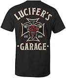 Lucifer's Garage Ironcross T-Shirt (Black, Large)