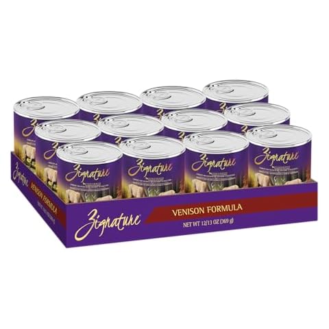Zignature Venison Wet Dog Food 13oz, case of 12 Cover