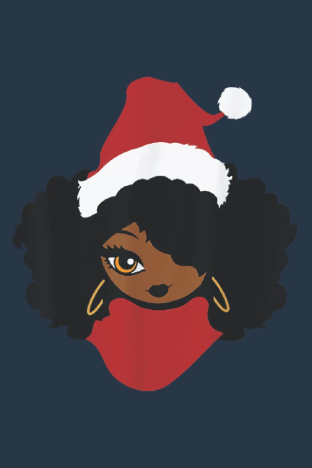 Afro Santa Black Christmas Black African American Nice: To do list notebook, 120 pages, Premium cover design, format 6.0 x 9.0 inches pages