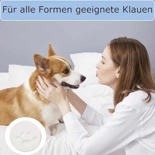 fufupaw Pfotenabdruck Set Hund, Pfotenabdruck Set Katze, Pfotenabdruck Kit Für Haustiere Und Babys, Einfache Handhabung Für Langlebige Erinnerungen, Dekoration
