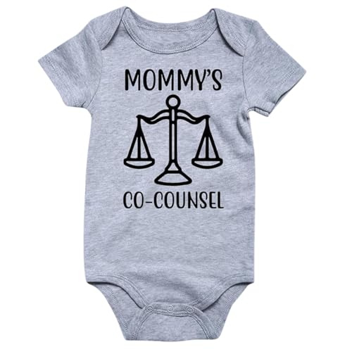 Generisch Pelele de manga corta para bebé con estampado de letras, para niños y niñas, Grey3, 12-18 meses