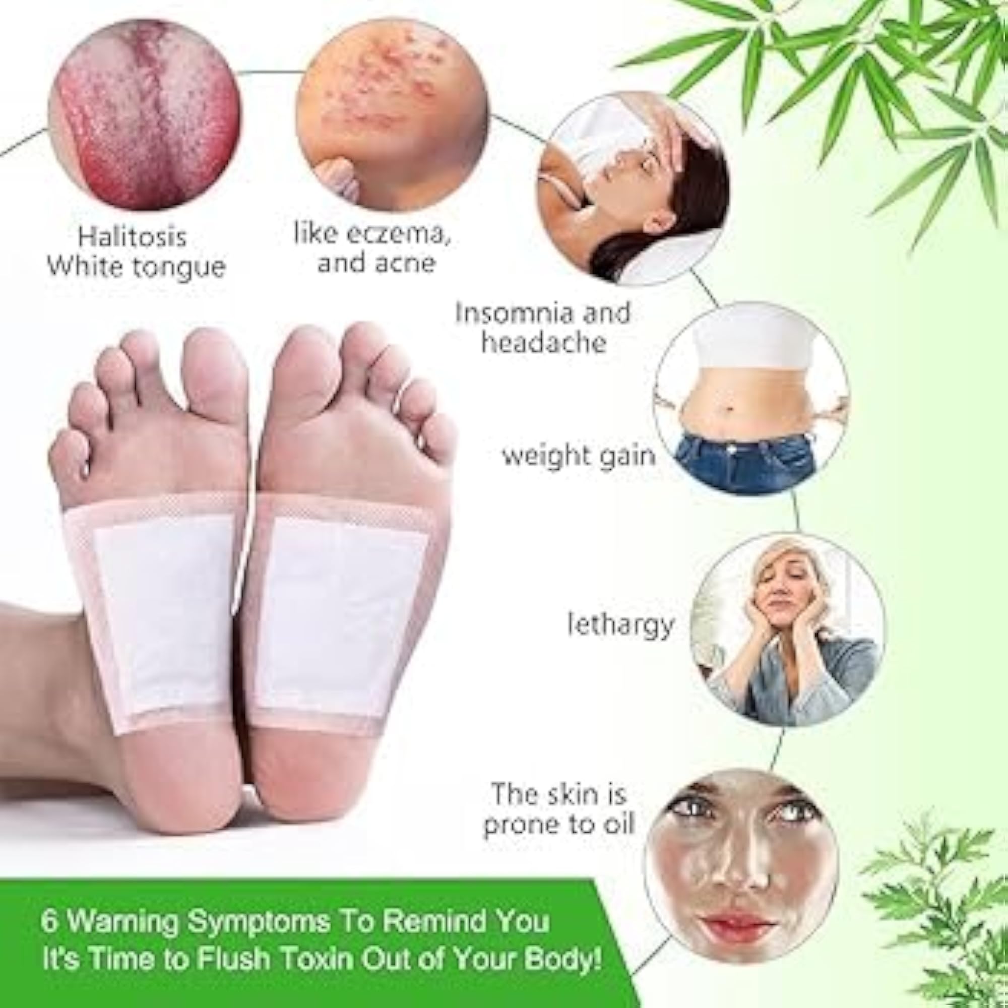 Mild Care Detox Foot Pads with Acupoint Massage