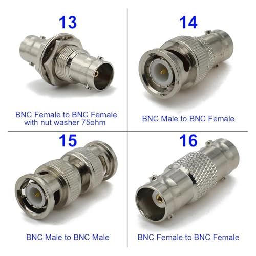 Conector BNC Q9 macho hembra divisor tipo T de 90 grados 5