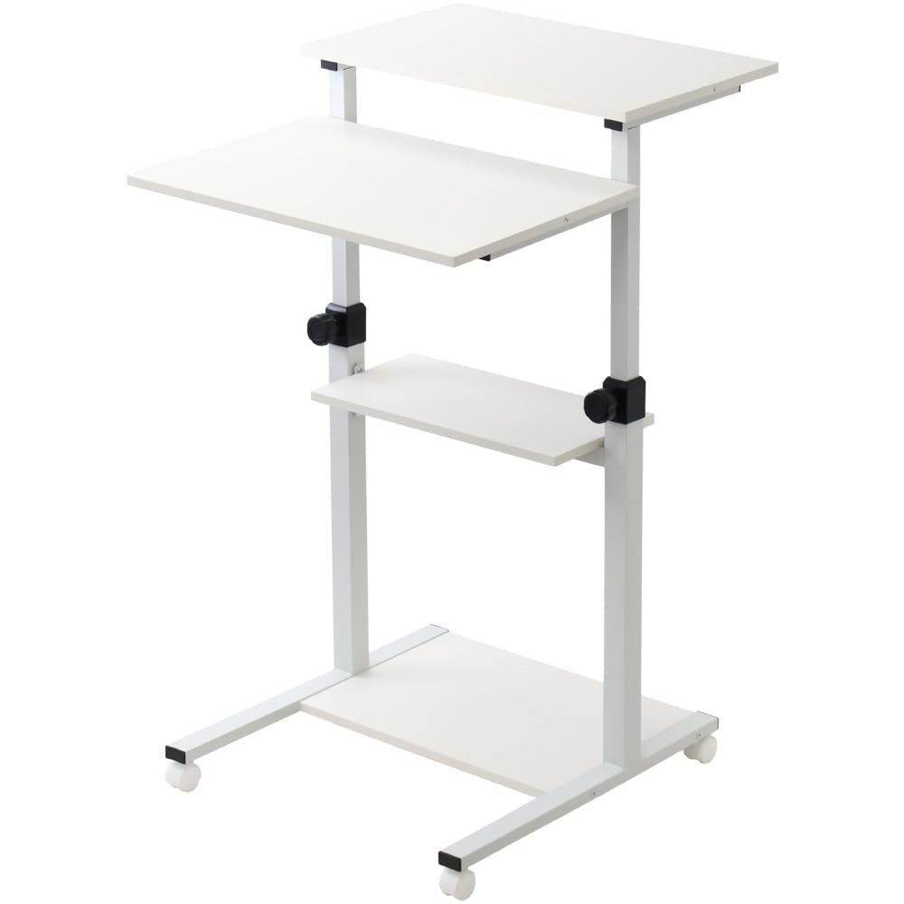 Amazon | iimono117 スタンディングデスク 昇降デスク キャスター 4段