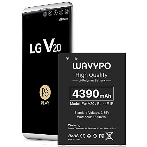 Battery for LG V20 Battery, [4390mAh] Upgraded BL-44E1F Replacement Battery for LG V20 BL-44E1F, V20 BL-44E1F / LG V20 Battery for LG H910 H918 V995 LS997 | LG V20 Spare Battery