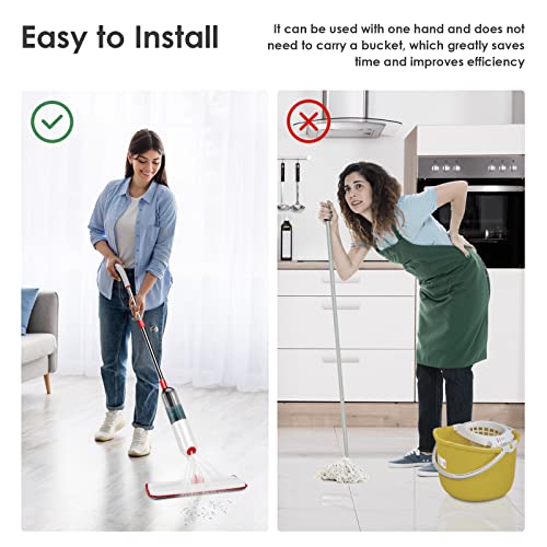 Ozd Spray Mop For Floor Cleaning, Wet Mops With 500Ml Refillable Bottle, Microfiber Spray Mop With 5 Washable Pads, Flat Mop For Hardwood Laminate Vinyl Tiles Floor Dust Cleaning #TOP5