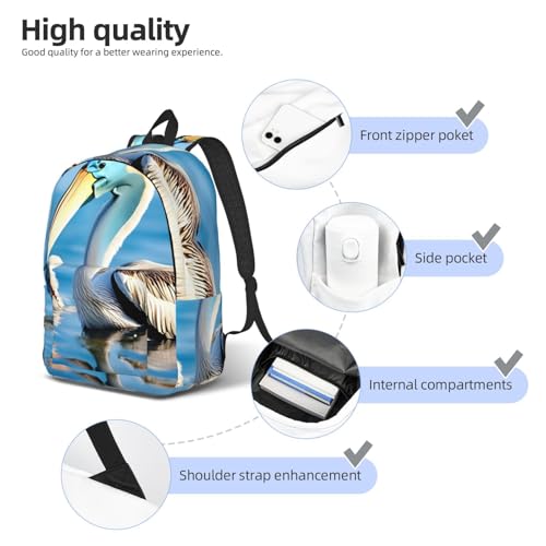 Sac à dos voyage Pelican bleu ciel avec grand compartiment oiseau adulte - 5