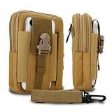 Cadorabo marsupio tattico per cellulare in MARRONE -molle marsupio EDC compatibile con Sony Xperia M4 AQUA con tracolla -marsupio militare da cintura max. 6,7 pollici marsupio da anca