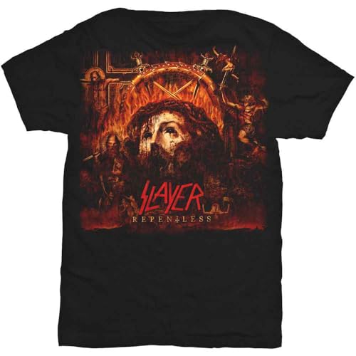 T-Shirt Slayer Repentless Rock Off pour Homme et Femme en Taille L