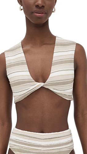 Ramy Brook Women's Striped Oliwia Bikini Top