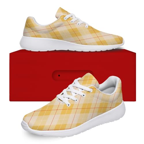Plaid Shoes Running Tennis Shoes Fashion Sneakers for Women Men2