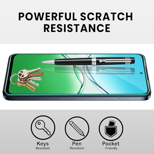 Image of ArmourPro Military Grade Gorilla Tempered Glass Screen Protector Compatible For Oppo A5X (6.67 Inch) With Easy Installation Kit| Edge To Edge Coverage |Black