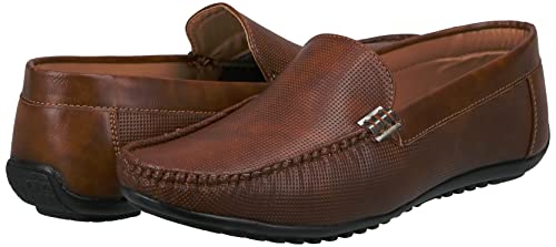 Image of Centrino Casual Loafers for Man | Shoes for Men Stylish | Lightweight Slip-On with Cushioned Insole | Comfortable Moccasin Shoes | Hand-Stitched Mens Loafer Shoes for Travel Office & Weekend Outings (9911)