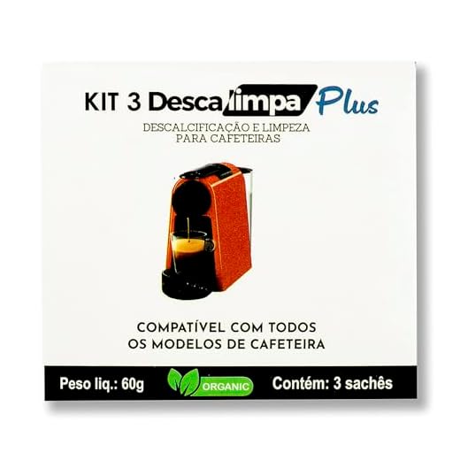 3X Descalcificante Cafeteira Tres Corações Nespresso Oster Saeco Phillips Todos os Modelos Descalimpaplus