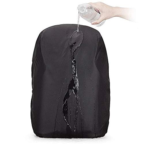 GIEMSON 2 Pack Backpack Rain Cover Waterproof Backpack Cover with Adjustable Cross Strap and Sliver Coating Reinforced Inner Layer for Camping, Hiking, Traveling, Biking - Thumbnail 6
