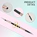 6 Pieces Dual-Ended Brow Brush, Eyebrow Brush, Angled Eye Brow and Spoolie Brushes, Shaping and Filling Eyebrows, Eyebrow Spoolie Brushes for Precise Brushing, Black and Gold