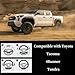 Yangday Leather Steering Wheel Cover for Toyota Tacoma 4Runner Tundra, 15.5-16 inches Car Steering Wheel Cover with Anti-Slip Massage Particle (Black)