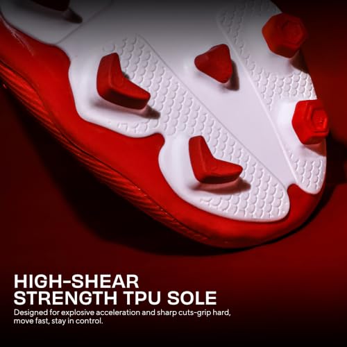 Image of Nivia Nitro Football Stud for Men, TPU 3D Embossing Upper, High-Shear Strength TPU Sole, Ideal for Hard & Grassy Surfaces