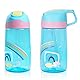 Fjbottle Trinkflasche Kinder Flasche mit Strohhalm 450ml aus Tritan Plastik - 1-Klick-Öffnung - Auslaufsichere BPA FREI Leicht Wasserflasche Kinderflasche in Schule/Kindergarten