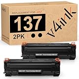V4INK 2 Pack New Compatible Toner Cartridge Replacement for Canon 137 CRG137 for use in Canon imageCLASS D570 MF216N MF244DW MF247DW MF249DW MF232W MF236N MF237w MF229DW MF227DW MF212W MF217W LBP151DW
